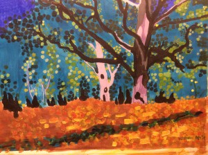 arbre de Monet vu par Yoann saj